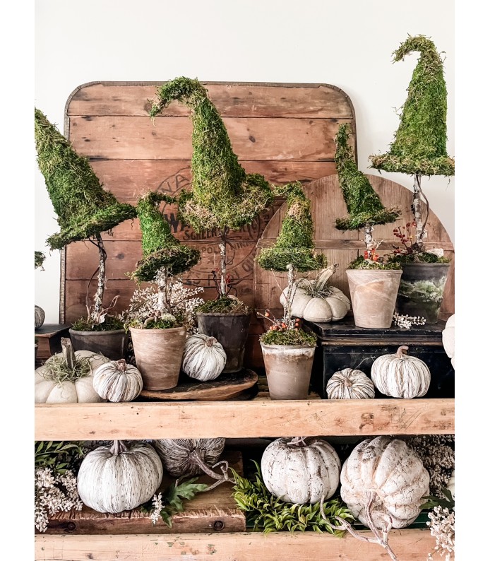 Handmade Witch Hat Topiary - 2 sizes - Fall 